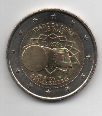 LUXEMBURGO DEL AÑO 2007 DE 2 EUROS CONMEMORATIVAS